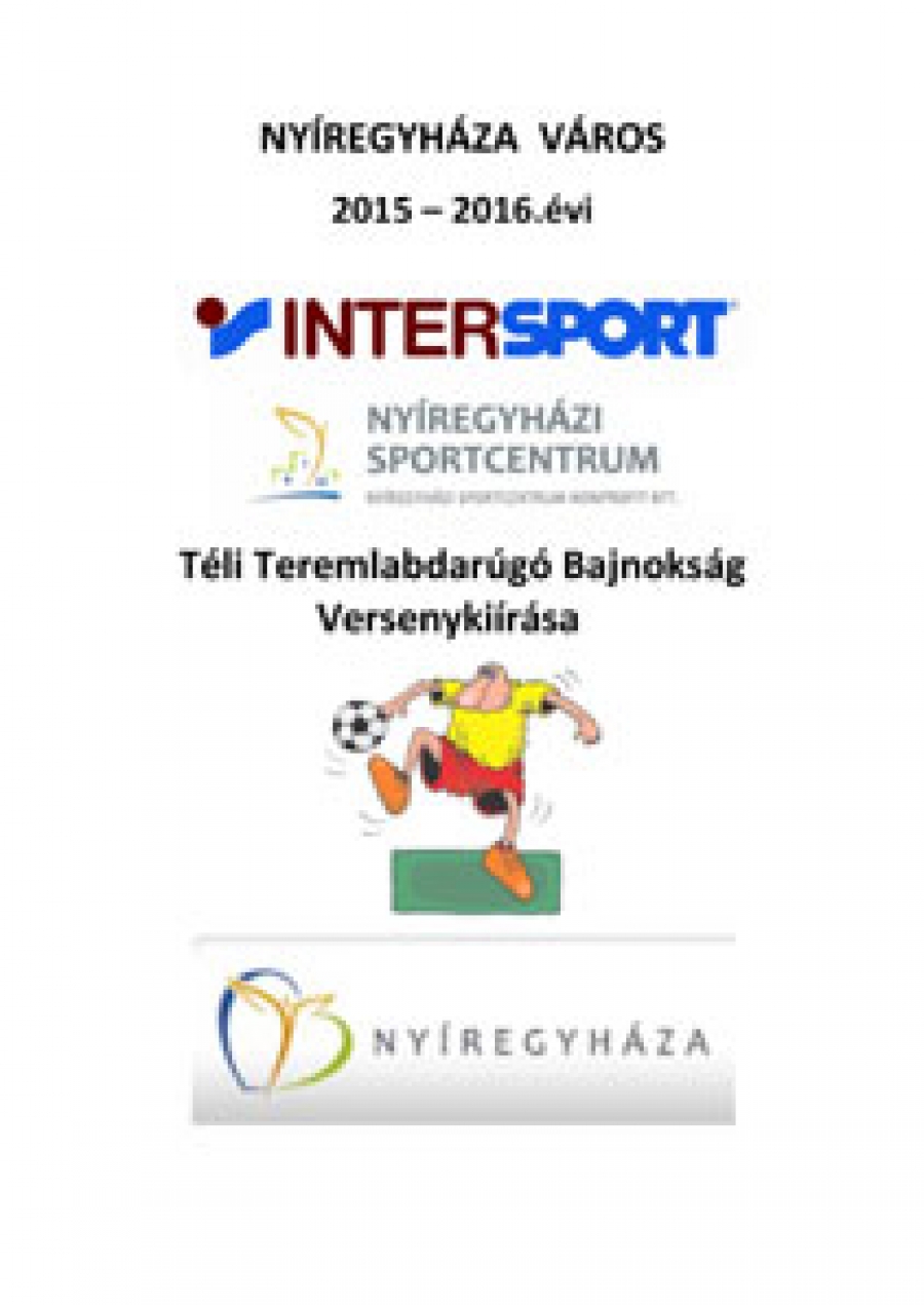Téli Teremlabdarúgó Bajnokság Sorsolás 2015 – 2016