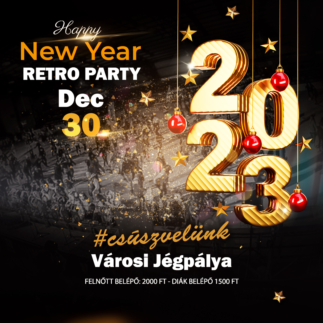 New Year Retro Party a Városi Jégpályán