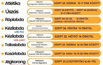 Nyílt edzések az Európai Sporthéten