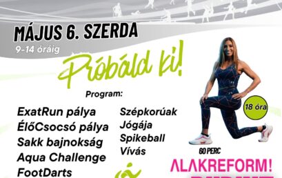 ÖLTÖZZ SPORTOSAN! MOZOGJ VELÜNK!